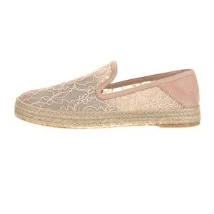 Stuart Weitzman feminine lace  mesh accent espadrilles, excellent condition